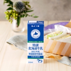 よつ葉特選北海道牛乳（200ml）[常温保存可能品]の商品画像