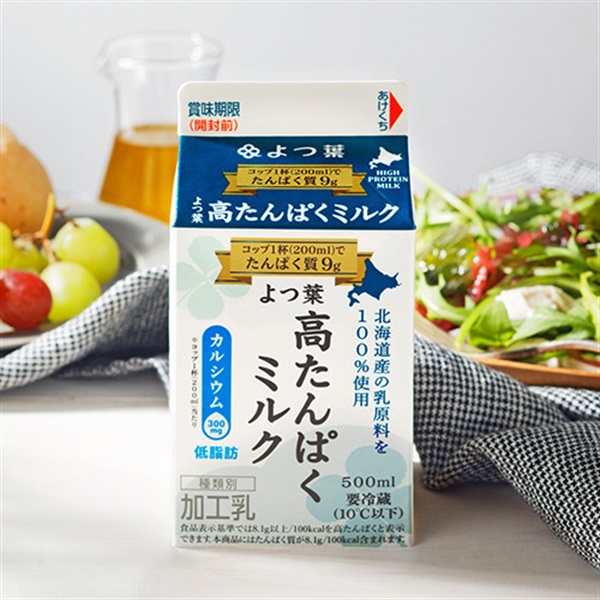 よつ葉高たんぱくミルク　500ml