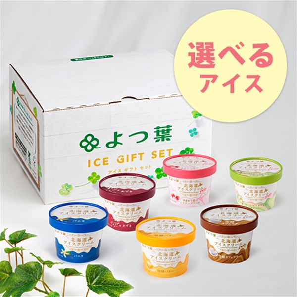 【選べる】よつ葉 北海道アイスクリーム6個セット【冷凍便】